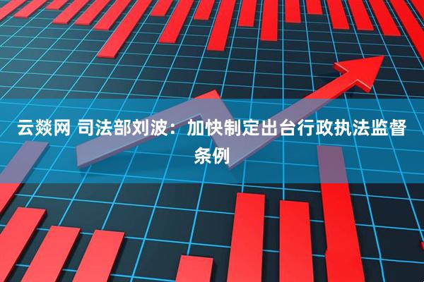 云燚网 司法部刘波：加快制定出台行政执法监督条例