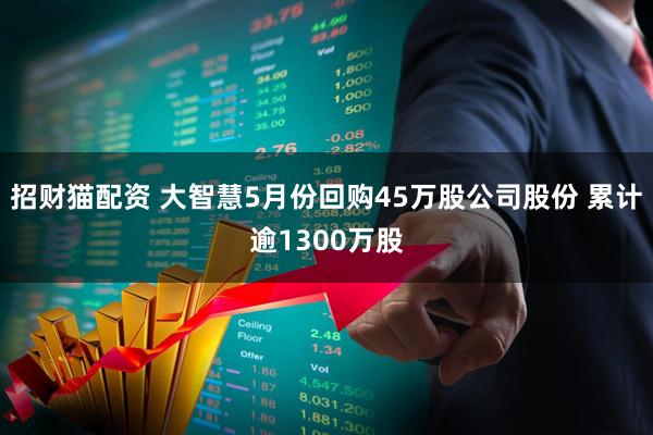 招财猫配资 大智慧5月份回购45万股公司股份 累计逾1300万股