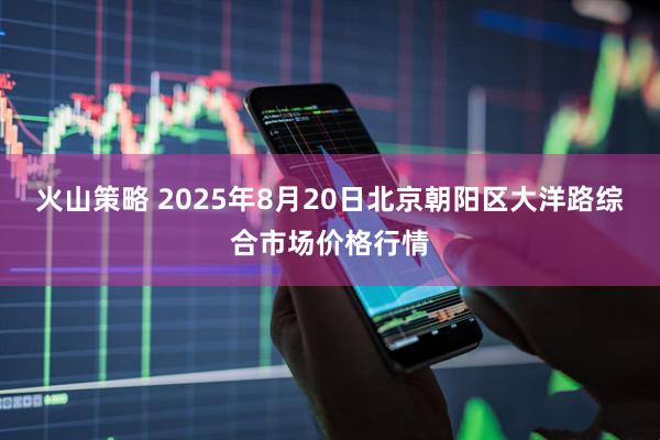 火山策略 2025年8月20日北京朝阳区大洋路综合市场价格行情