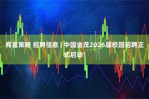 有富策略 招聘信息 | 中国金茂2026届校园招聘正式启动！